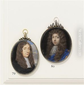 A Gentleman In Blue Cloak And Lace Jabot