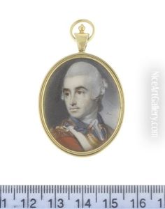 Two Versions Of A Portrait Of An Officer Of The 1st Foot Guards, Wearing Undress Frock Uniform Of Scarlet Coat, Gold Epaulette And Blue Facings, White Chemise, Stock, Cross Belt And Gilded Gorget (2 Works) by Richard Crosse