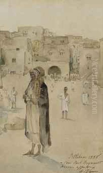 Bedouins A L'entree De Bethleem - view 1