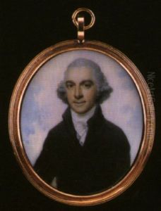 Portrait Of A Gentleman With Powdered Hair Wearing Green Coat, Matching Waistcoat And Frilled White Cravat thumbnail