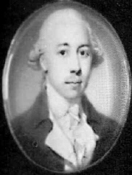 Portrait Of A Gentleman In Blue Coat And White Waistcoat - view 1