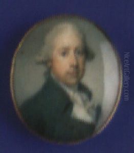 Gentleman With Powdered Hair En Queue by Richard Crosse