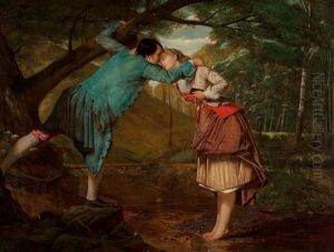 Courting, 1880 by Eyre Crowe