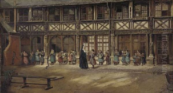 School At Aitre Saint-maclou, Rouen - view 1