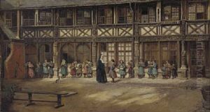 School At Aitre Saint-maclou, Rouen by Eyre Crowe