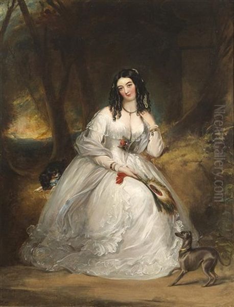 Portrait Of Joan, Wife Of James Power, Oldcourt, Waterford - view 1