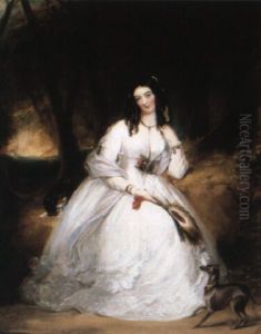 Portrait Of Joan, Wife Of James Power by Nicholas Joseph Crowley