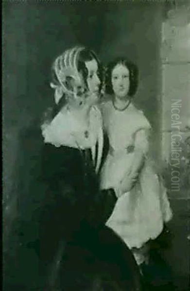 Portrait Of A Mother And Daughter - view 1