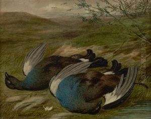 A Still Life Of Blackcock (+ A Still Life Of Pheasant; Pair) by William Cruickshank