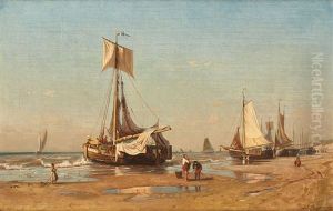 Sur La Plage De Scheveningen