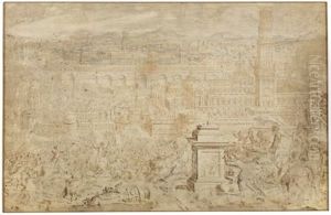 Topographic View Of Jerusalem: Judas Maccabeus Victorious Over Antiochus Topographic View Of Jerusalem: Judas Maccabeus Victorious Over Antiochus