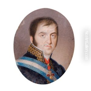Retrato De Fernando Vii by Luis de la (El Canario) Cruz y Rios