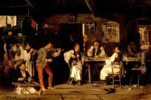 Mulatozo Magyarok (hungarians Amusing Themselves) by Arpad Cserepy
