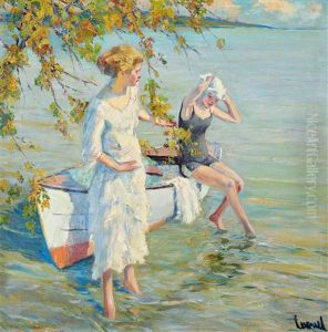 Am Badeplatz by Edward Cucuel