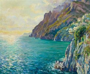 Abend Stimmung Positano by Edward Cucuel