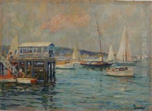 The Yacht Club by Edward Cucuel