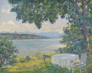 Blick Auf Den Starnberger See by Edward Cucuel