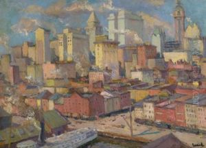 View Of New York by Edward Cucuel