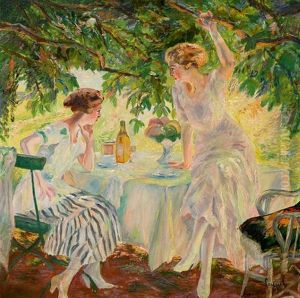 Teatime On The Shore Of The Lake Starnberg