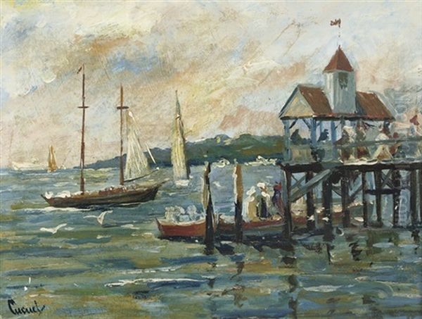 Boats By A Pier - view 1