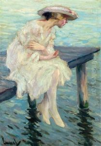 Abend Am See (evening By The Lake) by Edward Cucuel