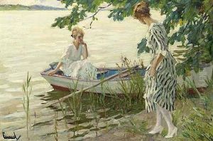 An Afternoon On The Lake by Edward Cucuel