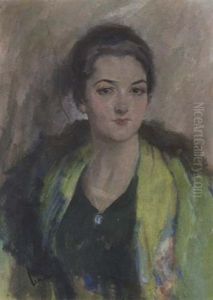 Portrat Der Elisabeth Meinhold by Edward Cucuel