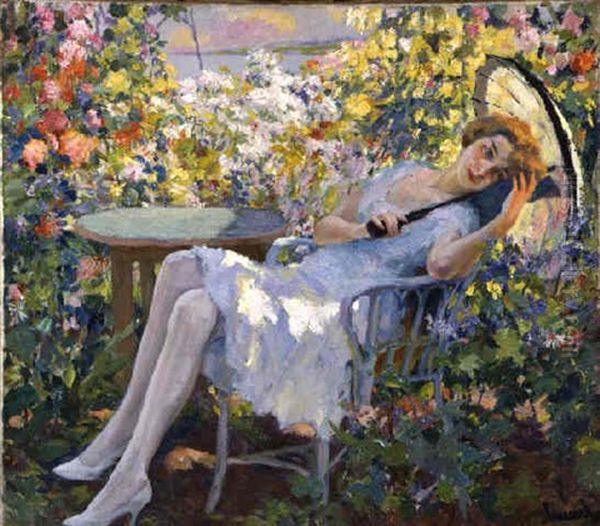 Young Girl With A Parasol - view 1