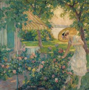Im Rosengarten by Edward Cucuel