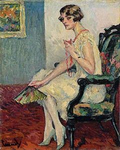The Flapper (madchenportrat) by Edward Cucuel