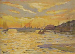 New York Yacht Club - Glenn Glove, Long Island by Edward Cucuel