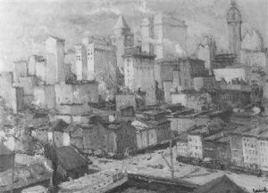 View Of New York by Edward Cucuel