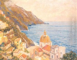 Positano - Kirche Am Meer by Edward Cucuel