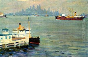 Quarantine Station, New York by Edward Cucuel