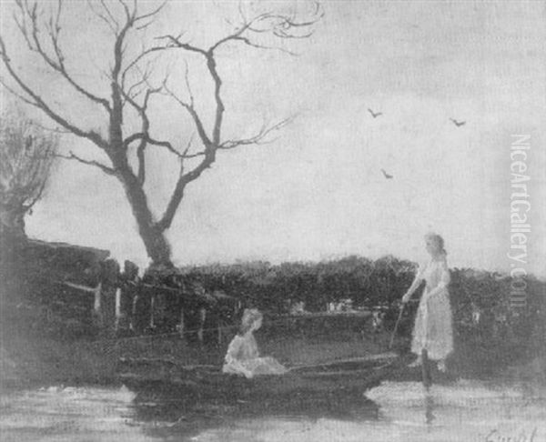Zwei Madchen Am Wasser - view 1