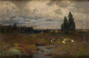 Paisaje Con Ovejas by Andres Cuervo Herrero