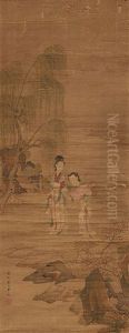 Elegant Lady With Attendance Strolling In Early Spring Elegant Lady With Attendance Strolling In Early Spring