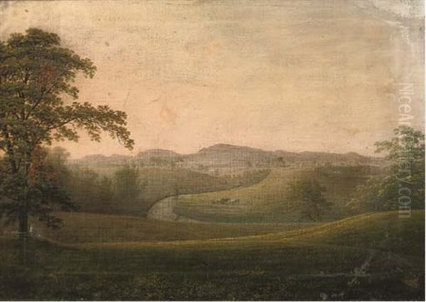 An Extensive River Landscape (looking Towards Marsh Edge, Richmond, Yorkshire?) - view 1