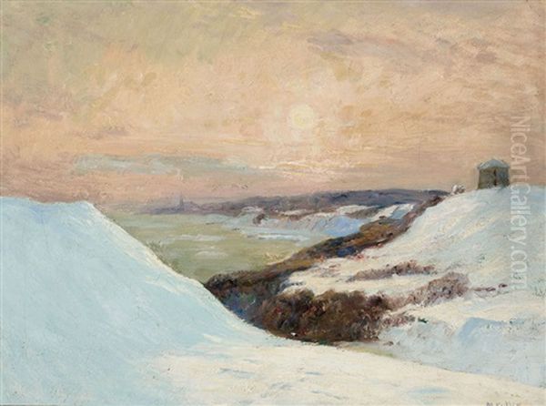 Winter View Of Sillery, Pq, From The Plains Of Abraham - view 1