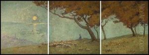 Sunset Impression (triptych) by Maurice Galbraith Cullen