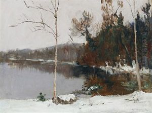 On Lac Tremblant by Maurice Galbraith Cullen