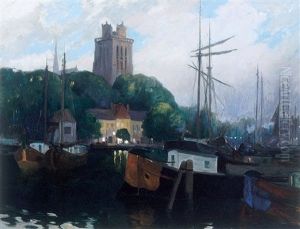 Dordrecht At Night by Maurice Galbraith Cullen