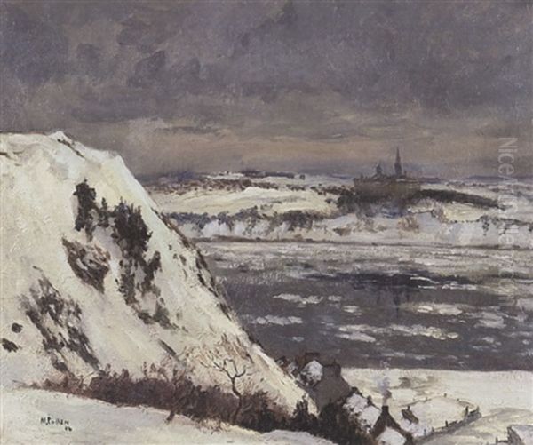 View Of Levis From Quebec City In Winter - view 1