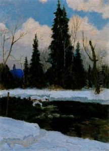 Rapids In The North River by Maurice Galbraith Cullen