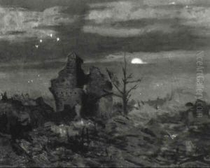 Moonlight Over The Battlefield by Maurice Galbraith Cullen