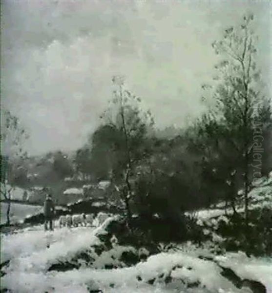 Landscape With Shepherd And Sheep - view 1