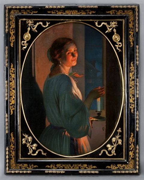 Woman In Candlelight - view 1