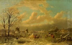 Lake Near Rotterdam, Holland by Johann Mongels Culverhouse