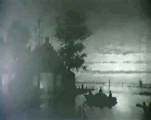The Blacksmith Shop At Twilight - view 1