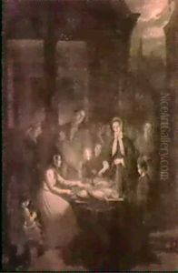 A Goosemarket By Night by Johann Mongels Culverhouse